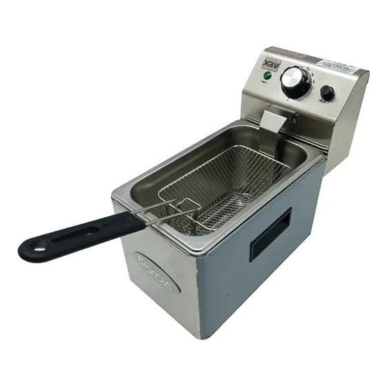 Freidora Electrica 1.5lts 1500w Semi Industrial Roccia 9743