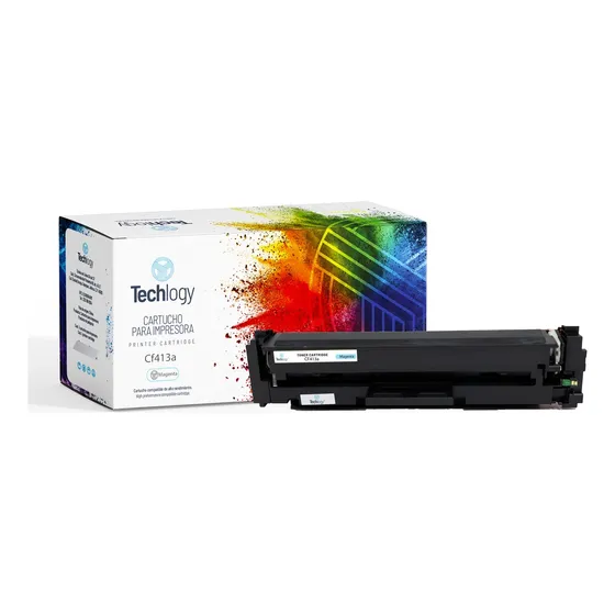 Toner Techlogy 413a, Cf413a, Para M377 M452 M477 - Tinta Magenta