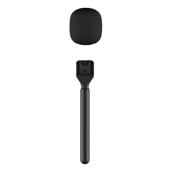 Suporte Mão Bastão P/ Entrevista Adaptador Microfone Lapela