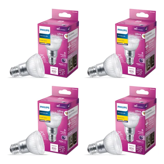 Bombilla Philips Ultra Definition 75 W (equivalente) Par20 4