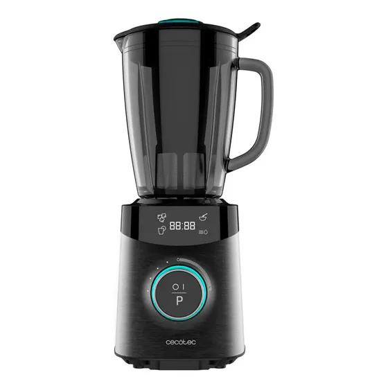 Cecotec Licuadora Power Black Titanium 2500MAX Advance. 1600W Máxima Potencia, Cuchilla de 8 Hojas con Recubrimiento de Titanio Negro, 1,8L,