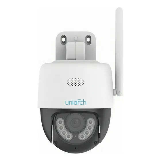 Camara Ip Wifi Uniarch Motorizada Exterior Audio 3mp Color Color Blanco