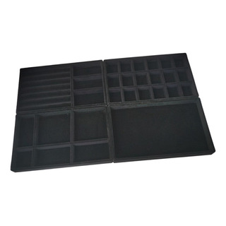 4 Bandejas Apilables Para JoyerĂa, Organizador De Flocado, 4 Bandejas Apilables Para JoyerĂa, Organizador De Flocado,