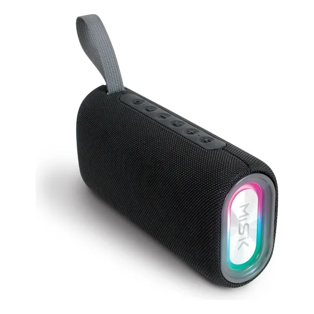 Bocina Bluetooth Tws Con Luz Led Y Reproductor Usb, Sd Y Fm
