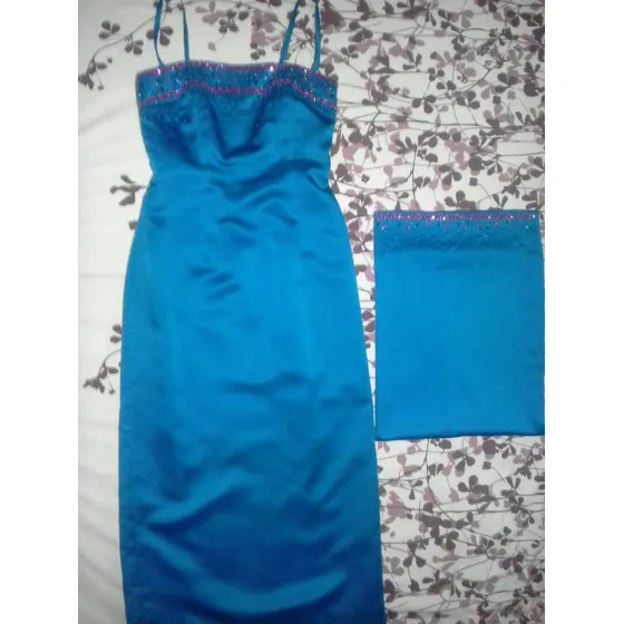 Vestido Largo De Fiesta Con Chal