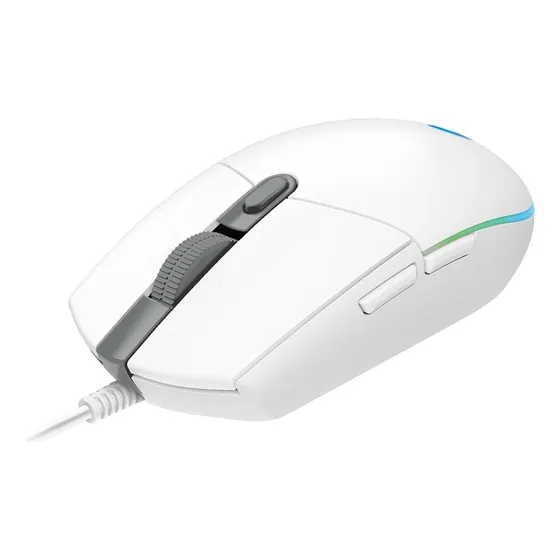 Mouse Gamer Logitech G203 LIGHTSYNC RGB Até 8.000 DPI - Branco