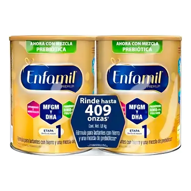 Fórmula Etapa 1 Enfamil Infantil 2 Latas 900 Gr C/u