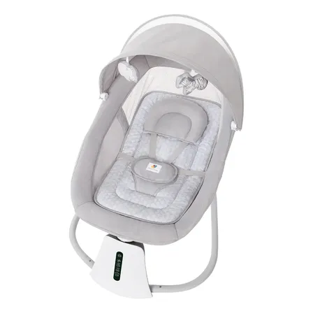 Cadeira De Balanço Techno Com Sensor De Movimento Automática Cinza Bichos