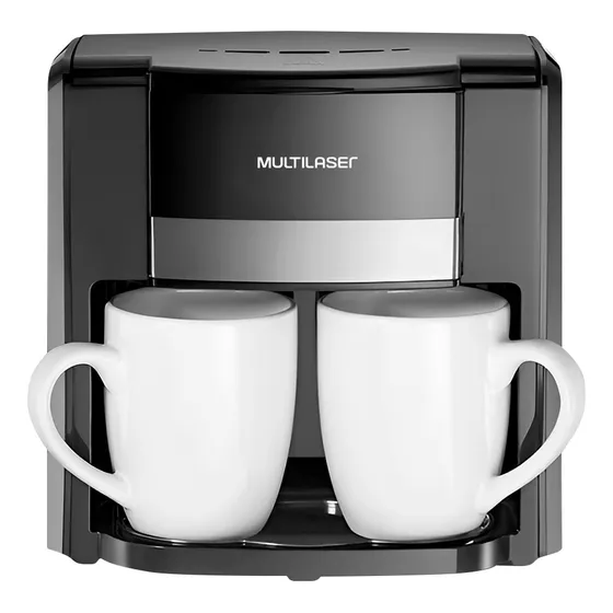 Cafetera Multilaser De 450w Con Filtro Permanente,  2 Tazas 