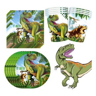 Vajilla Desechable Dinosaurios Fiesta De Cumpleaños 30pcs Vajilla Desechable Dinosaurios Fiesta De Cumpleaños 30pcs