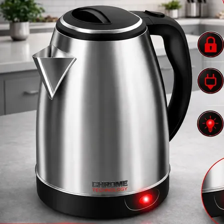 Chaleira Elétrica Inox: 51% OFF! ☕