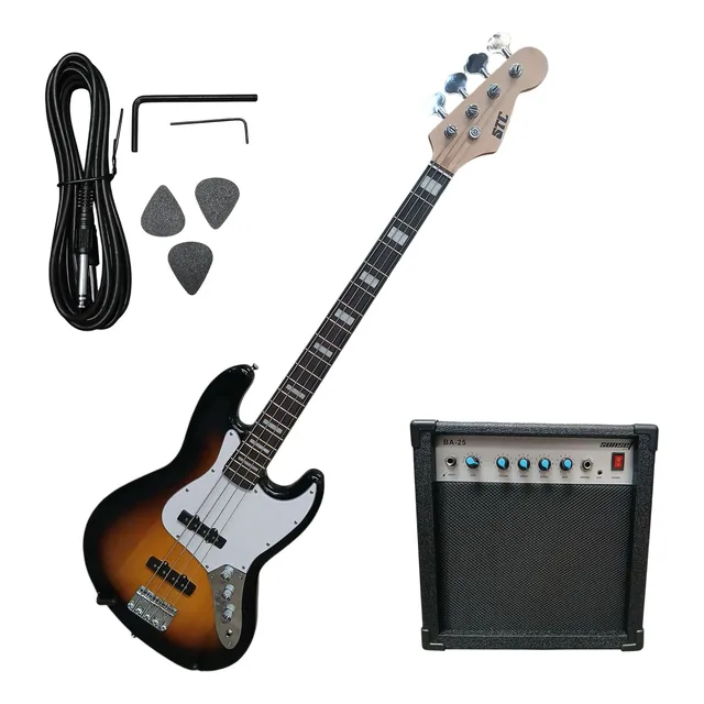 Bajo Electrico Jazz Bass Stc Sb Amplificador + Accesorios