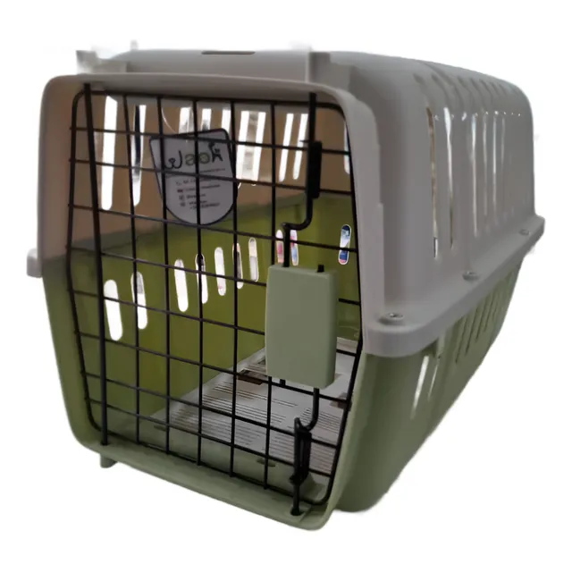 Kennel Trasportador De Mascota Con Puerta De Metal -waoh-