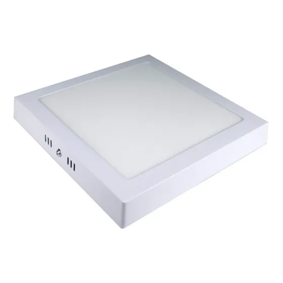 5 Plafónes Led Backlight Cuadrados Base 18w Luz Fría 7566