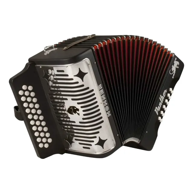 Acordeón Diatónico; 3 Filas De 3100 Gb, Hohner Panther G/c/f