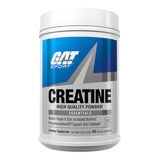 Creatina Gat Sport Monohidratada 300g 60 Porciones Creatina Sabor Sin Sabor