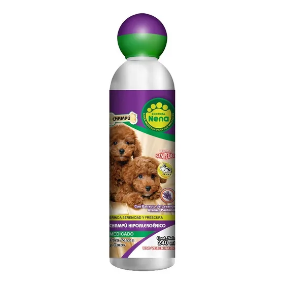 Dra Nena Champú Hipoalergenico 240ml Shampoo Para Perros 
