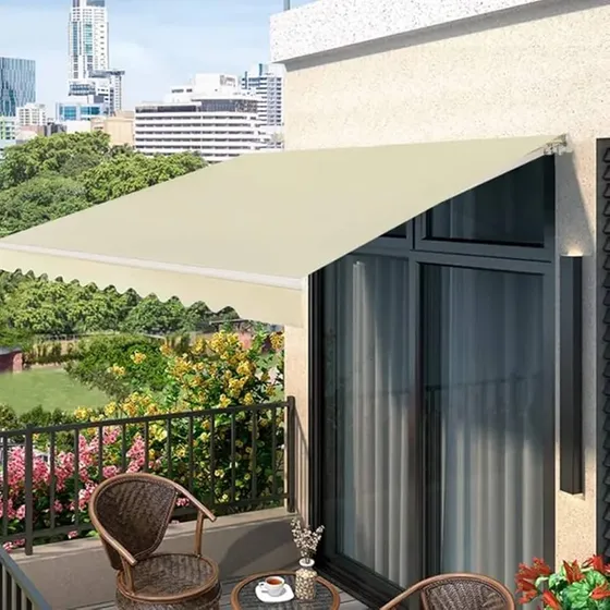 Toldo Brazo Extensible Plegable Exterior De Lona Impermeable