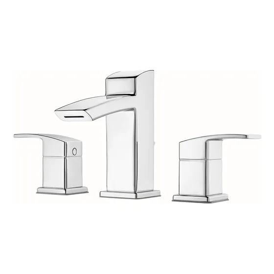 Grifo Baño 2 Manija 8  Cromado Pulido
