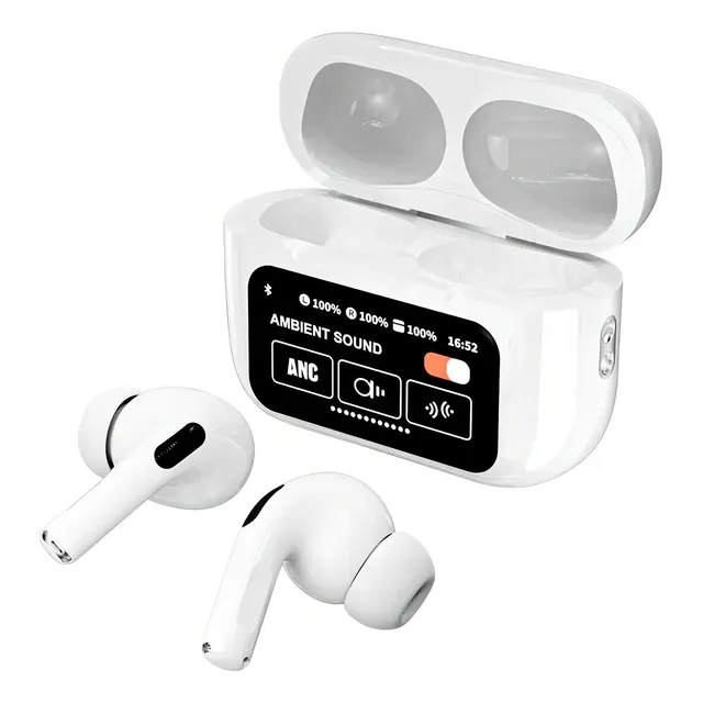 Audifonos Bluetooth A9pro Auriculares Inalámbricos Con Pantalla Táctil Compatible Con iPhone Android