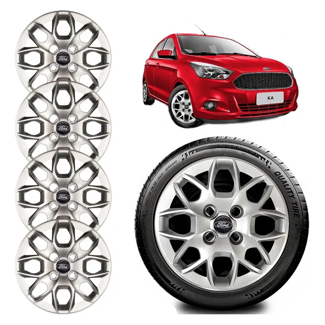 Jogo 4 Calotas Novo Ford Ka Aro 14 2017 2018 2019 2020 Prata