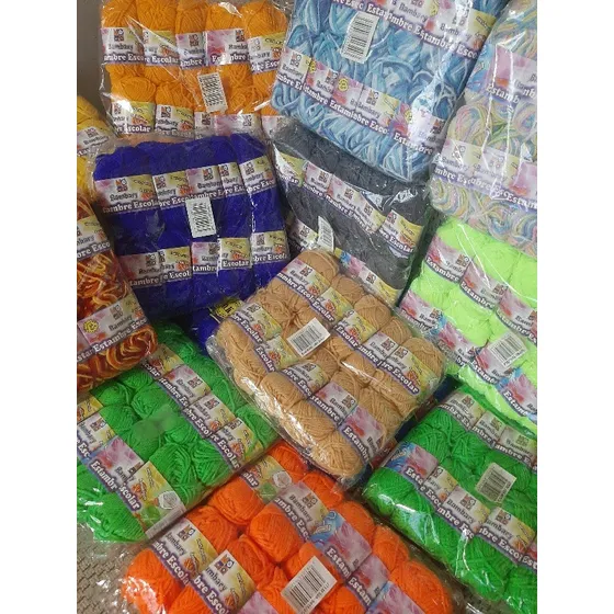 Estambre Escolar Colores Variados X10