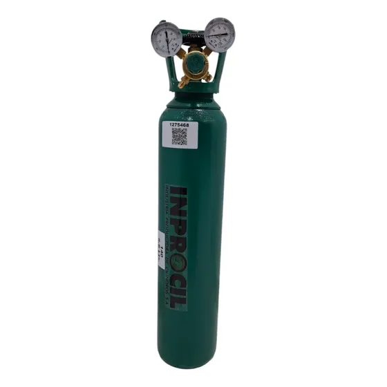 Tubo Nitrogeno 1m3 C/tulipa + Regulador Manometro Liga Alta