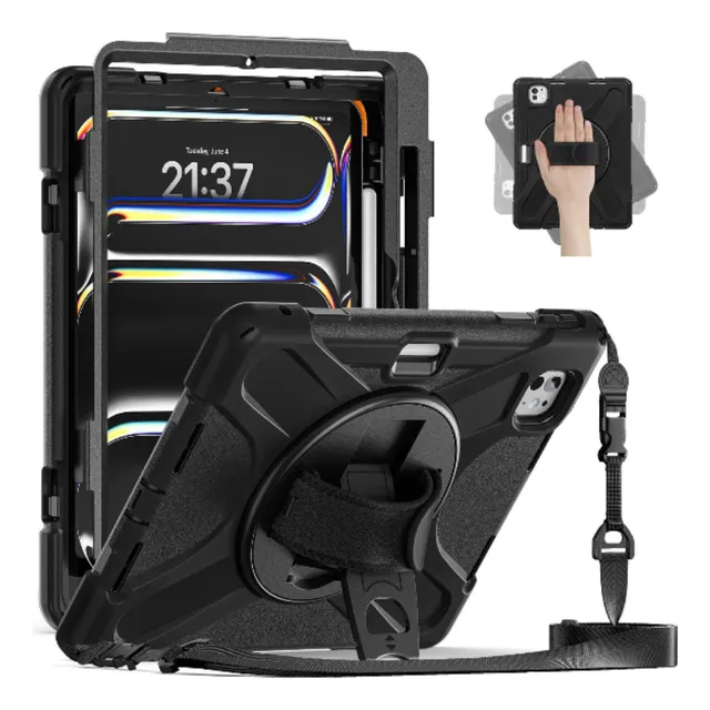 Forro iPad Pro De 11 Pulgadas M4 2024 Con Cuerda De Hombro