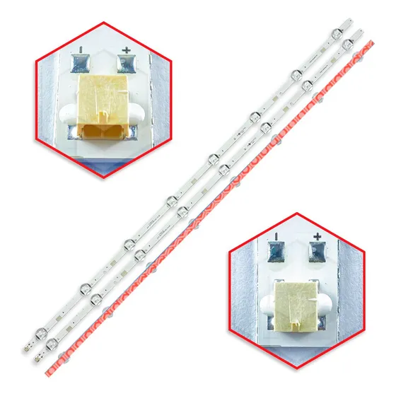 Kit 3 Barras Compatível Com Un40J5200 Un40J5200Ag Un40J5290 Ue40J5200 Televisão 40 Polegadas Pci Eletroparts