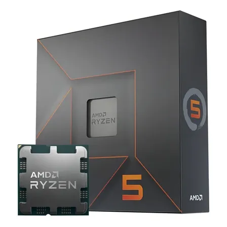 Processador gamer AMD Ryzen 5 7600X 100-100000593WOF de 6 núcleos e 5.3GHz de frequência com gráfica integrada
