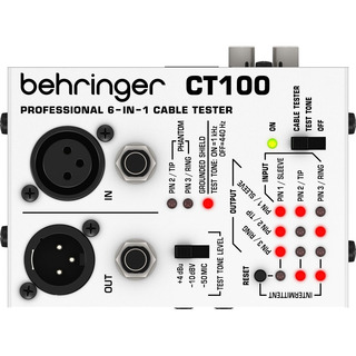 Probador De Cables Señal Audio Tester Pro Behringer Ct-100 Probador De Cables Señal Audio Tester Pro Behringer Ct-100