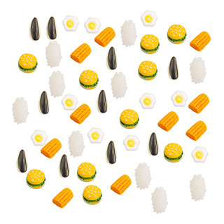 50 Piezas De Juguetes De Comida En Miniatura Para Casa De 50 Piezas De Juguetes De Comida En Miniatura Para Casa De