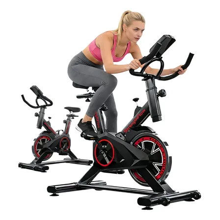 Bicicleta Ergométrica Spinning Profissional 120kg Cardio Preto 110v/220v