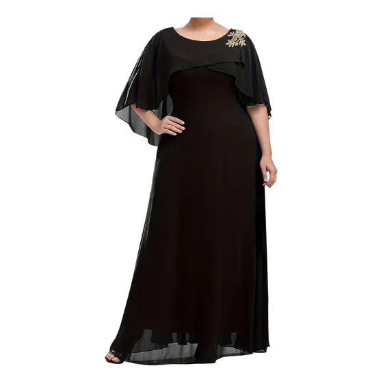 Vestido De Mujer, Talla Grande, Elegante, Falda Larga De Gas