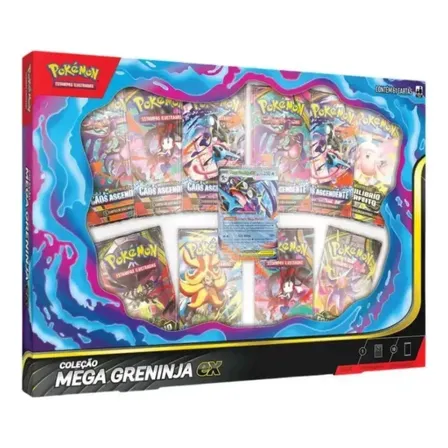 Box Pokémon Coleção Mega Greninja EX
