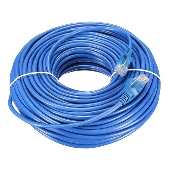 Cabo Fio Internet Rede 50 Metros C/conector Nas Pontas Rj45