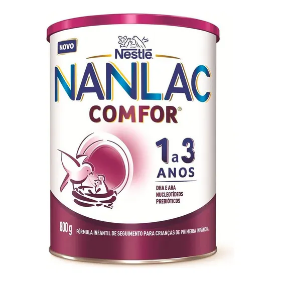 Nanlac Comfor 1 a 3 anos fórmula infantil em pó en lata de 800g