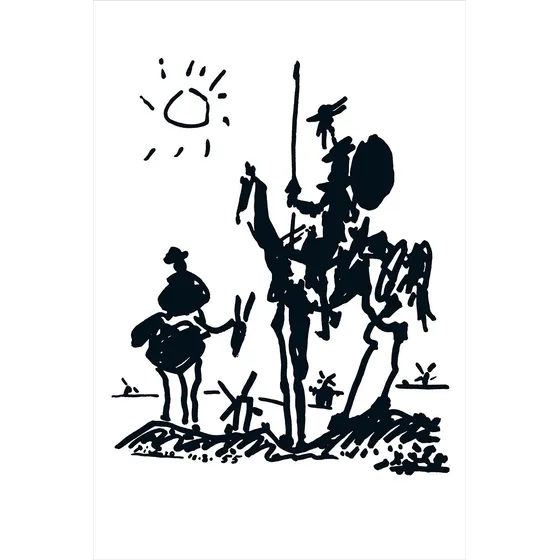 Lamina Fine Art Don Quijote Pablo Picasso 30x45 Cm Myc Arte