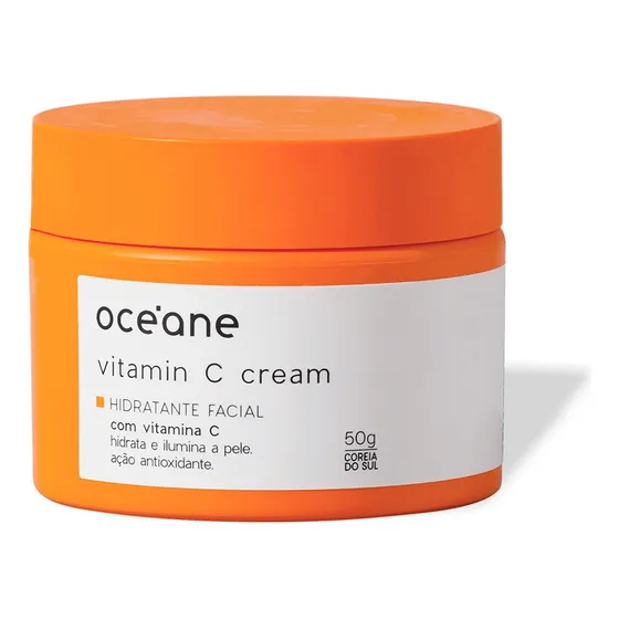 Creme Hidratante Facial Com Vitamina C  Vitamin C Cream 50g Momento de aplicação Dia/Noite Tipo de pele Todo tipo de pele