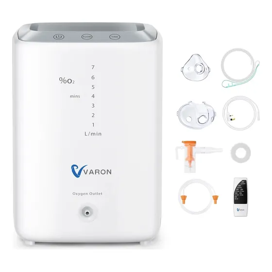 Concentrador De Oxigeno 1-7 Litros Varon (no Requiere Agua)