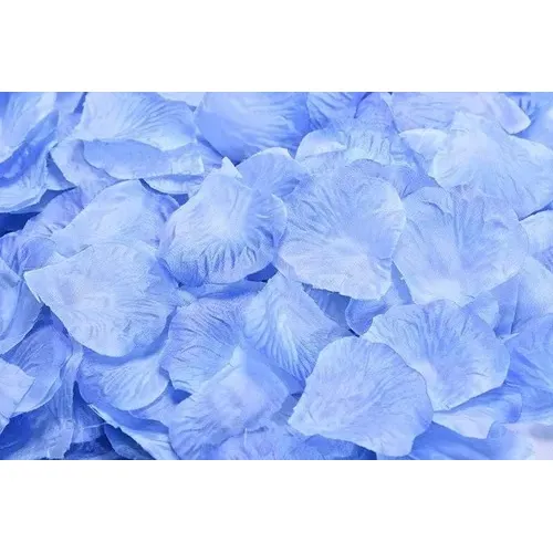 400 Pétalos De Rosas Artificiales Para Decoración Celeste
