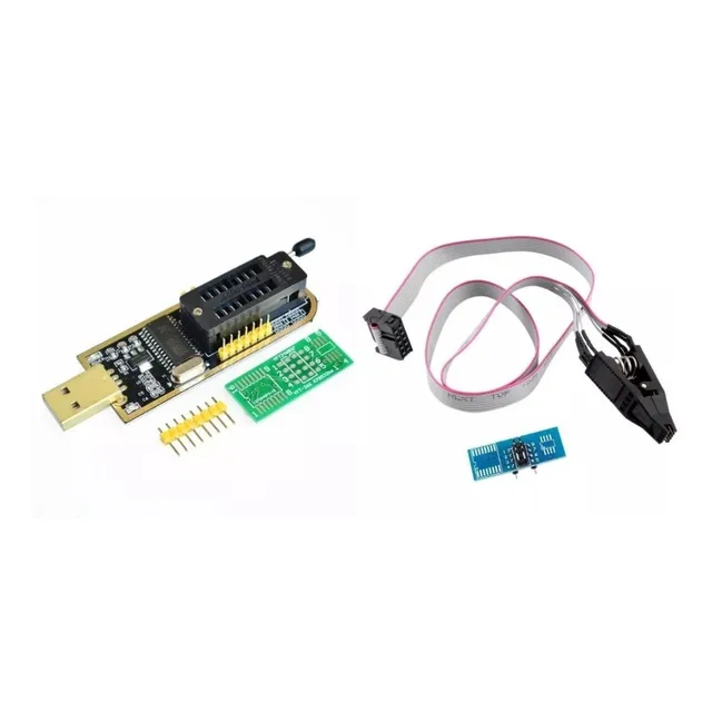 Ch341a Programador Usb Clip Pinza Dip-8 Ch341 Bios 24 25