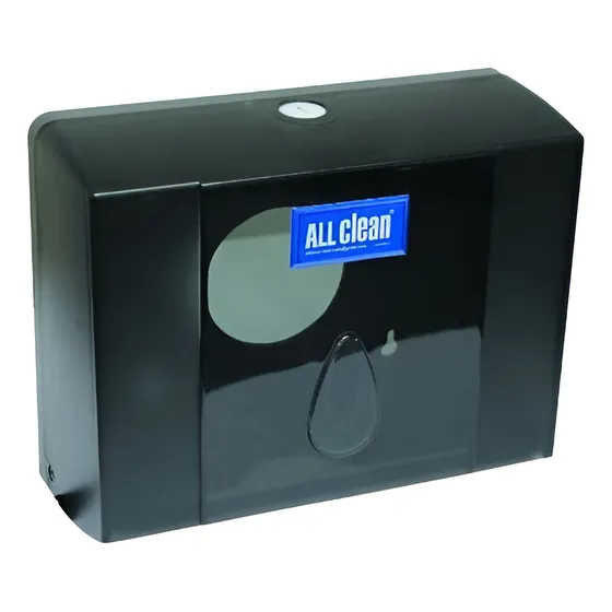 Dispensador Negro Premium Toallas De Manos Z Fold All Clean.