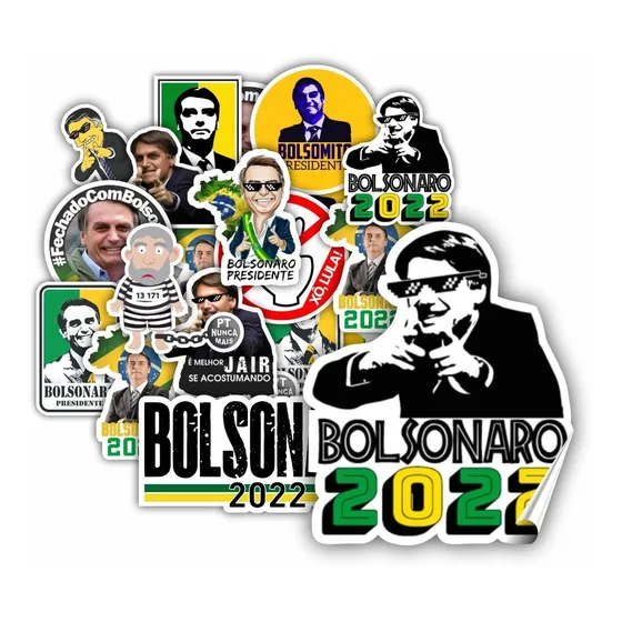 Adesivos Bolsonaro Kit Com 25 Unidades - Figurinhas
