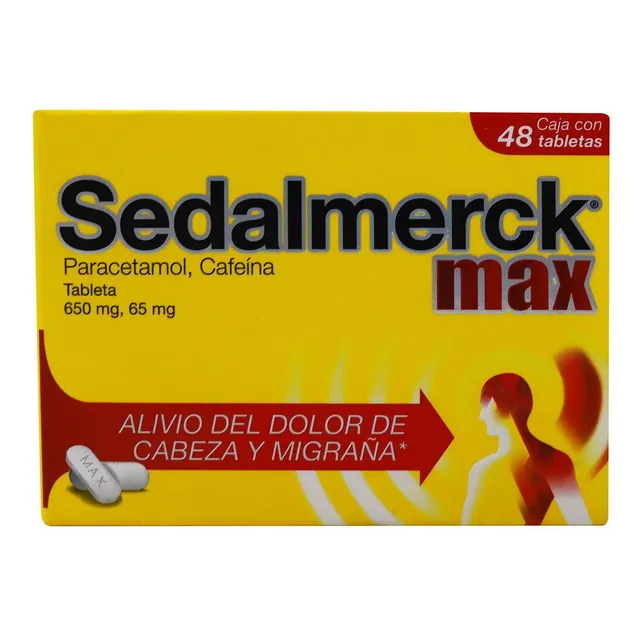 Sedalmerck Max C/48 Tabs. 650/65 Mg.