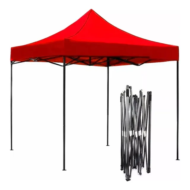 Toldo Plegable 3x3 Metros Lona Impermeable Facil Armado