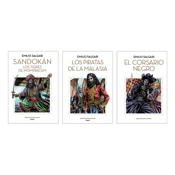 Clarín Colección Emilio Salgari Set De 3 Libros 