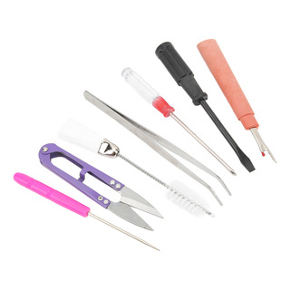 Kit De Limpieza Para Máquinas De Coser De 7 Piezas Con Pinza Kit De Limpieza Para Máquinas De Coser De 7 Piezas Con Pinza