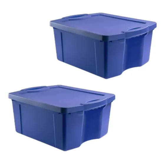 Pack De 2 Cajas Wenco Fullbox 55 Lts C/tapa 60x48x27 Cm