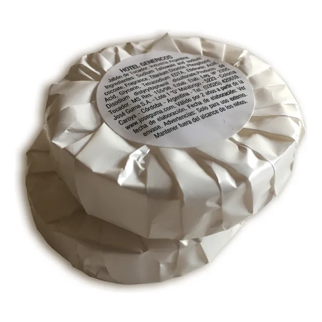 Jabon Hotelero Envuelto Redondo 20g X 20u | Souvenir Hotel
